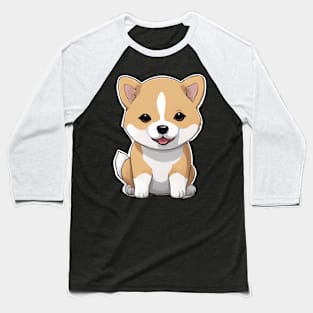 Shiba Inu Puppies Baseball T-Shirt